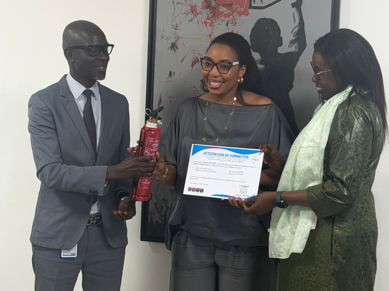 Graduation ceremonies at the Cbao Attijari Bank Senegal Head Office