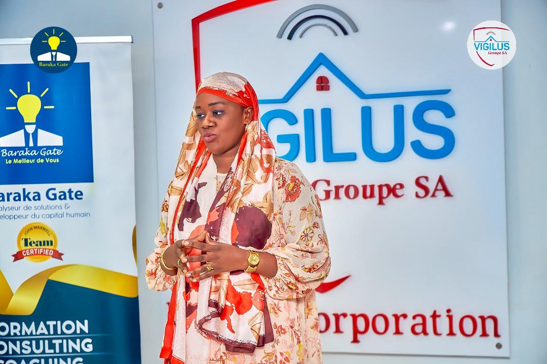 Public speaking training with Baraka gâte