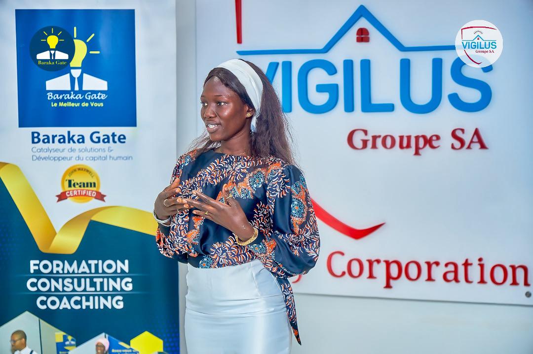 Public speaking training with Baraka gâte