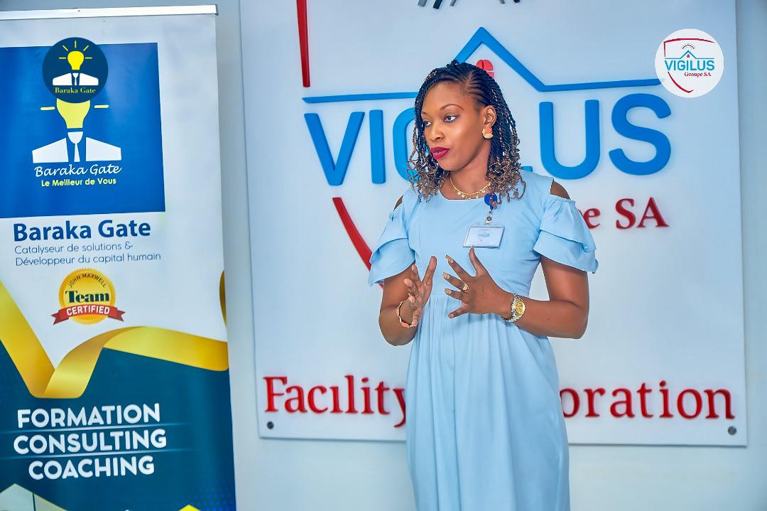 Public speaking training with Baraka gâte