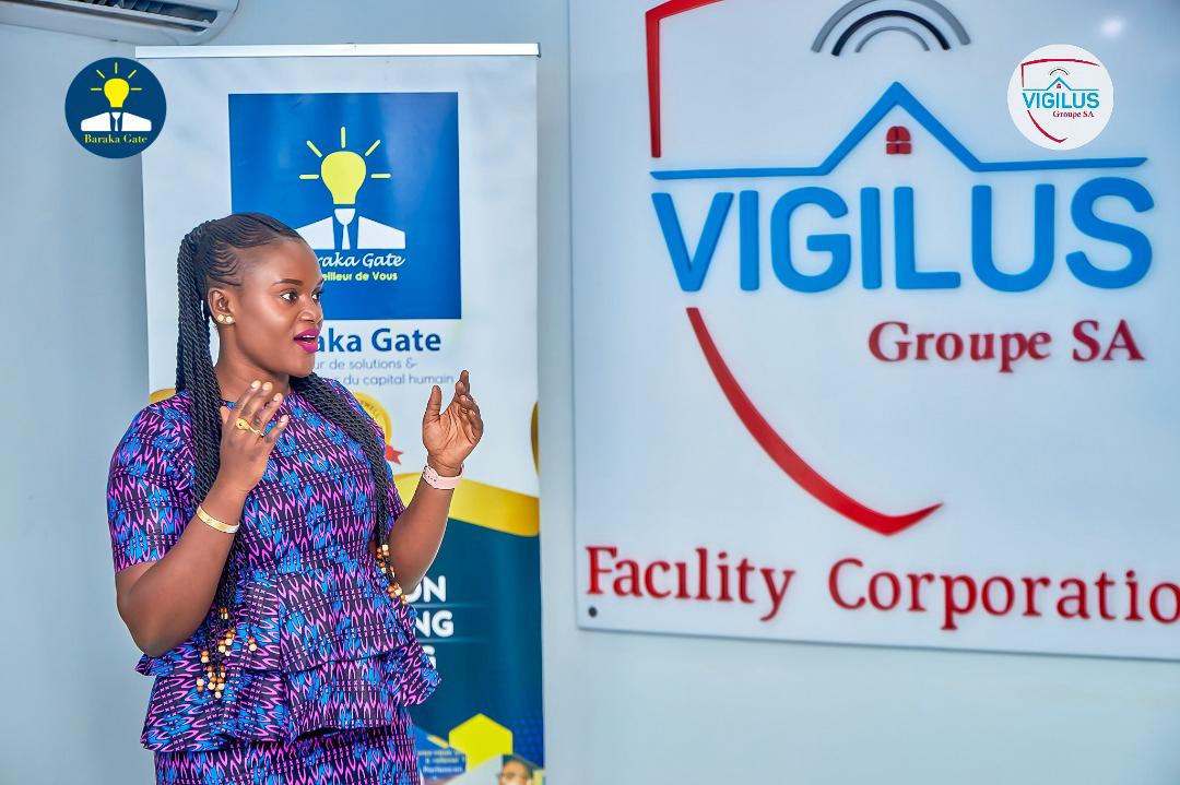 Public speaking training with Baraka gâte