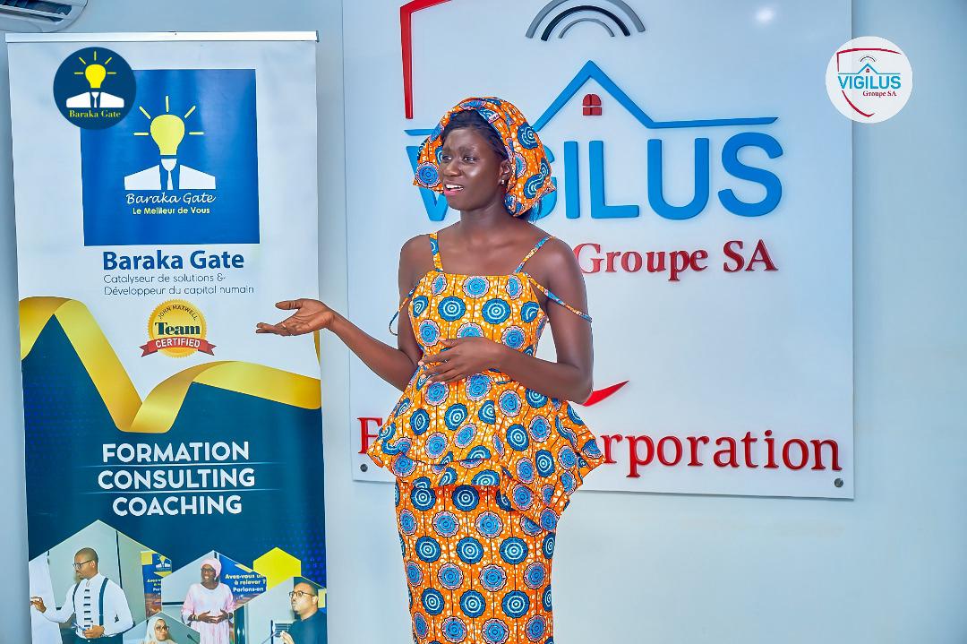 Public speaking training with Baraka gâte