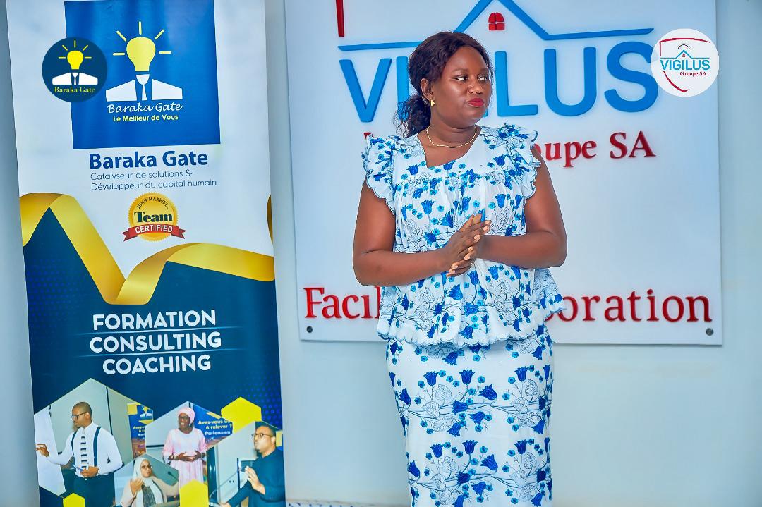 Public speaking training with Baraka gâte