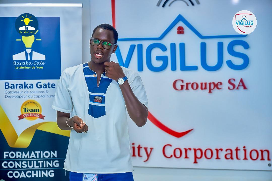 Public speaking training with Baraka gâte