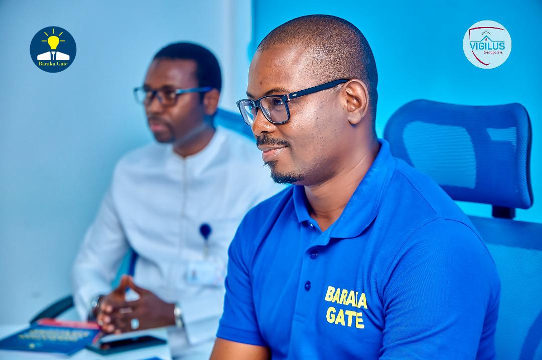 Public speaking training with Baraka gâte