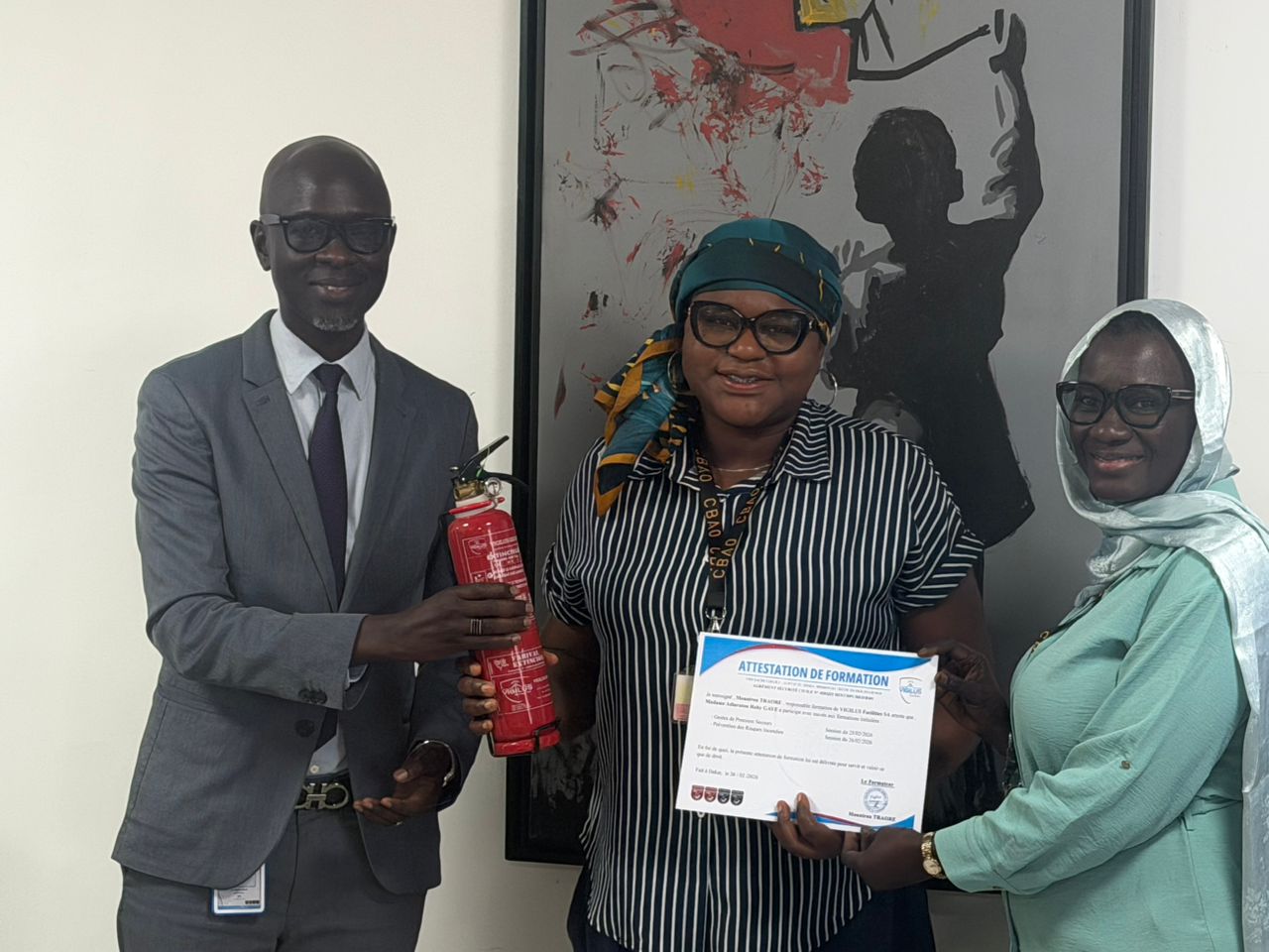 Graduation ceremonies at the Cbao Attijari Bank Senegal Head Office