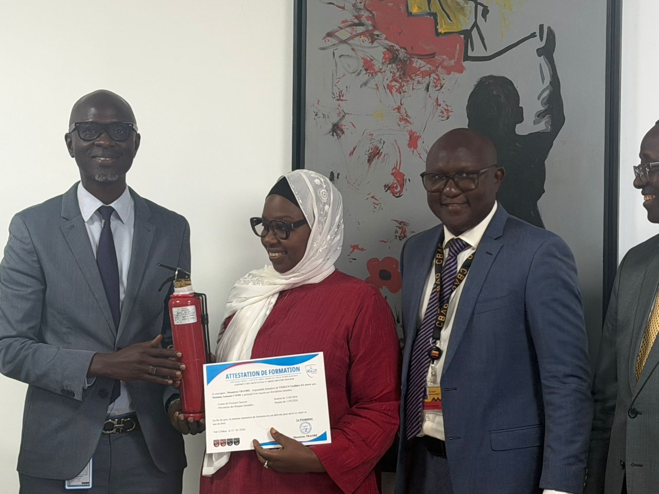 Graduation ceremonies at the Cbao Attijari Bank Senegal Head Office