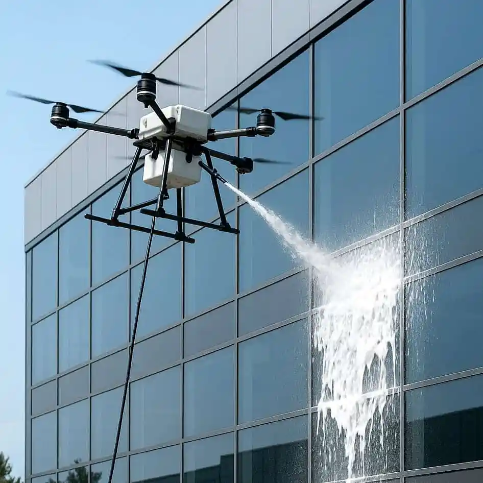Drone Facade Cleaning